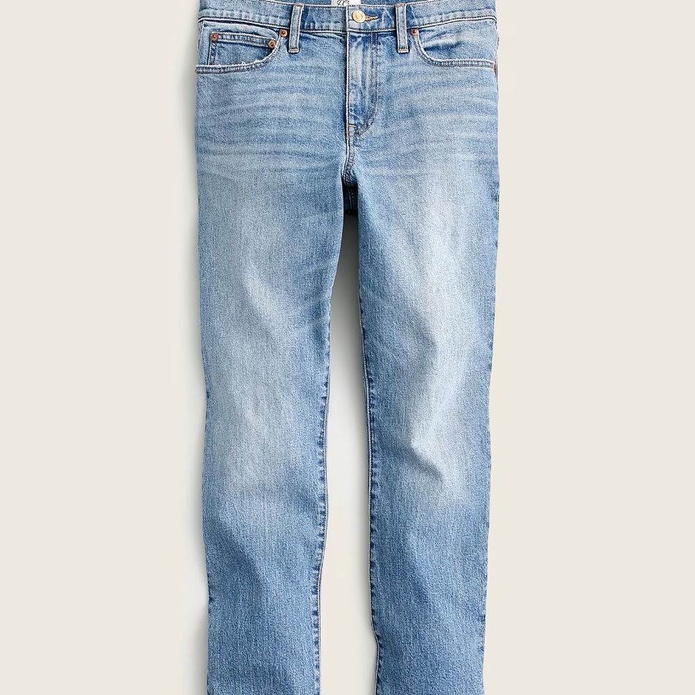 J. Crew Women's Blue Slim Jeans Broken-in Boyfriend in Tea time wash 27 Petite